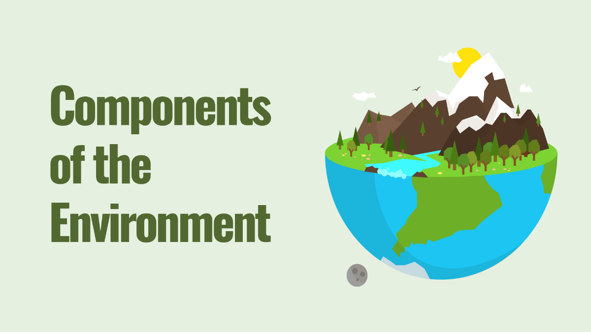 Free Components Of Environment PPT Template