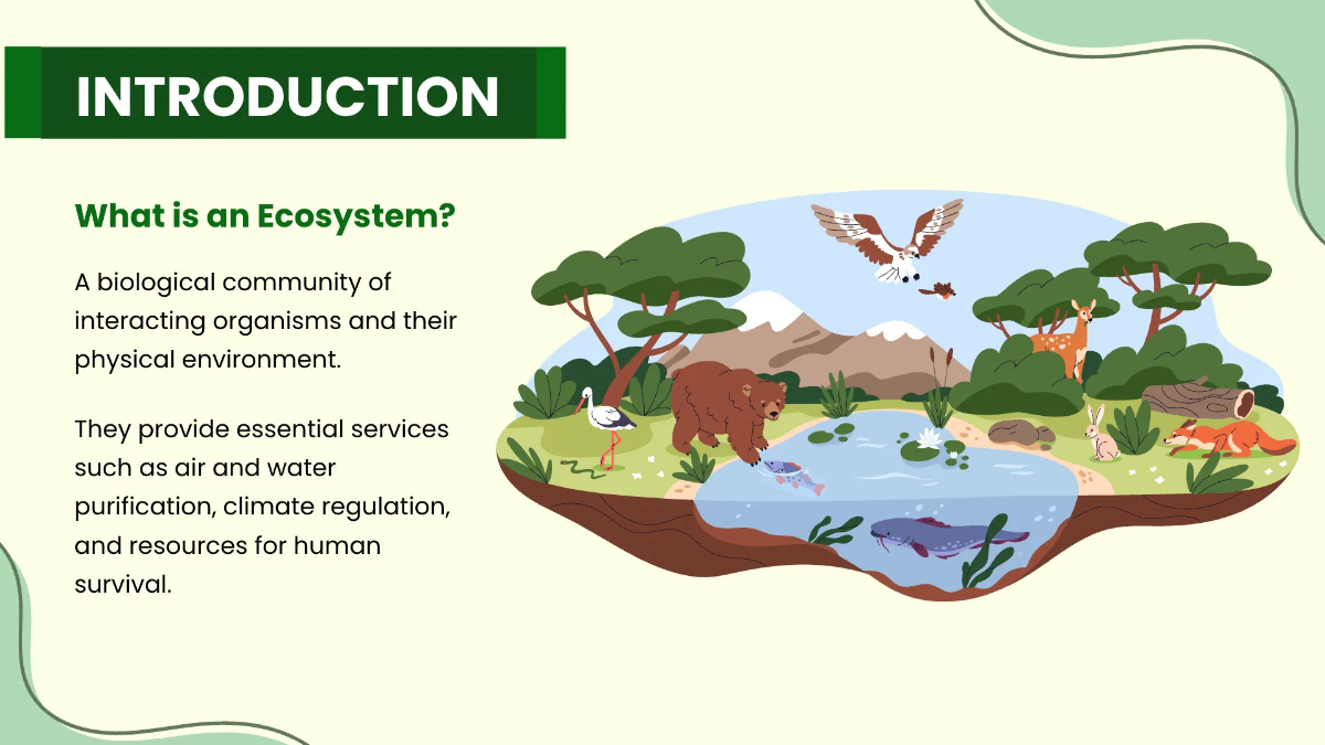 Free Environment Ecosystem PPT Template to Edit Online
