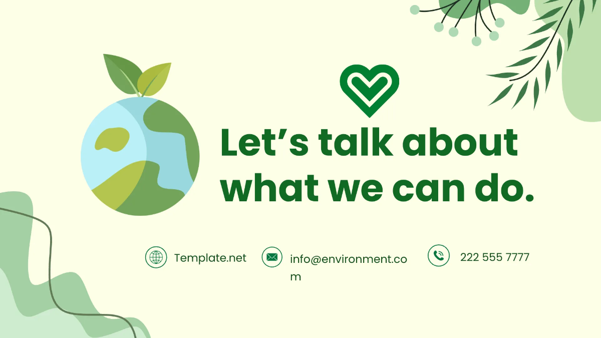 Free Environment Ecosystem PPT Template to Edit Online