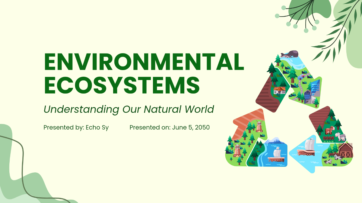 Free Environment Ecosystem PPT Template