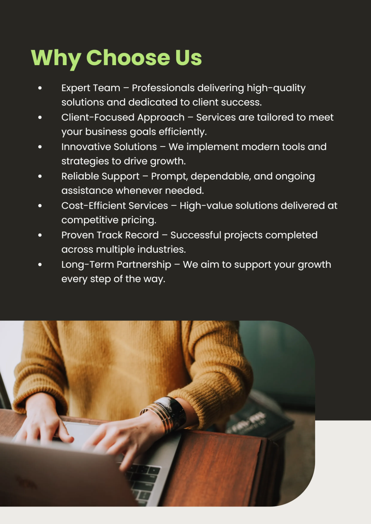 Free Web Company Profile Template to Edit Online