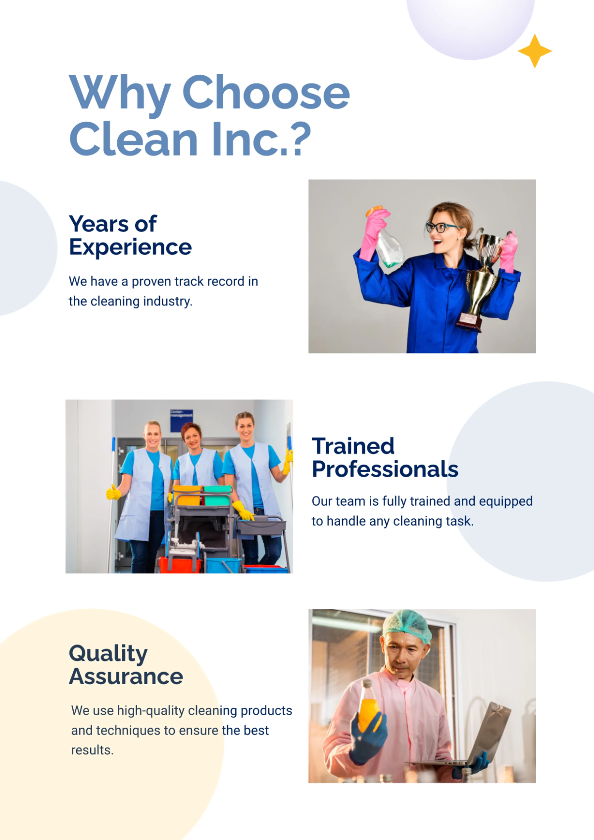 Free Cleaning Company Profile Template to Edit Online