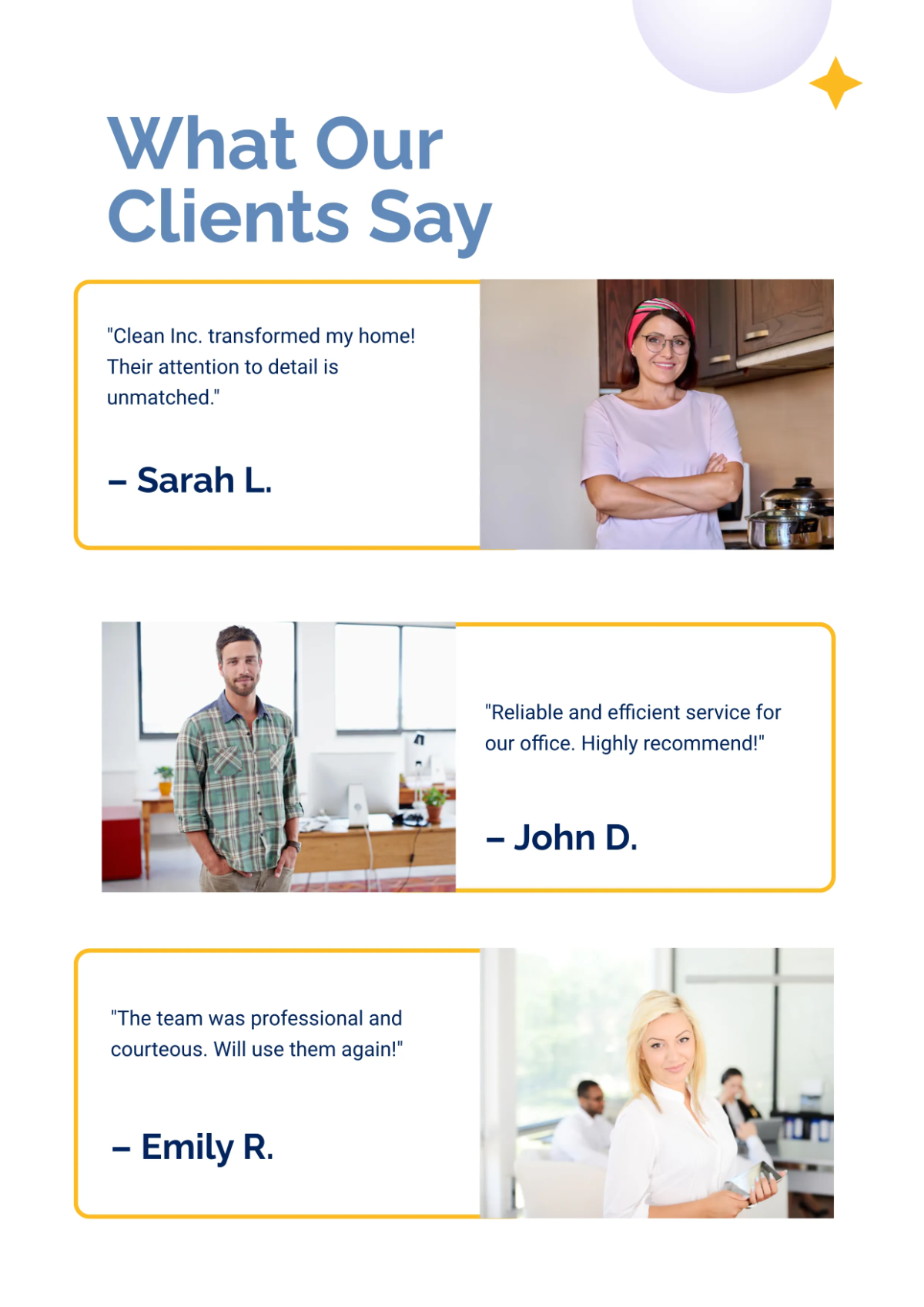 Free Cleaning Company Profile Template to Edit Online