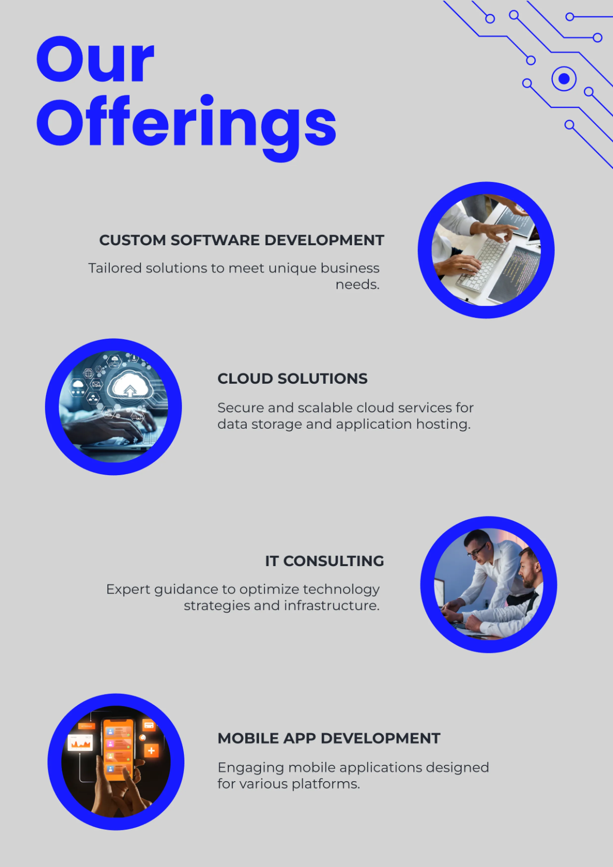 Free Tech Company Profile Template to Edit Online