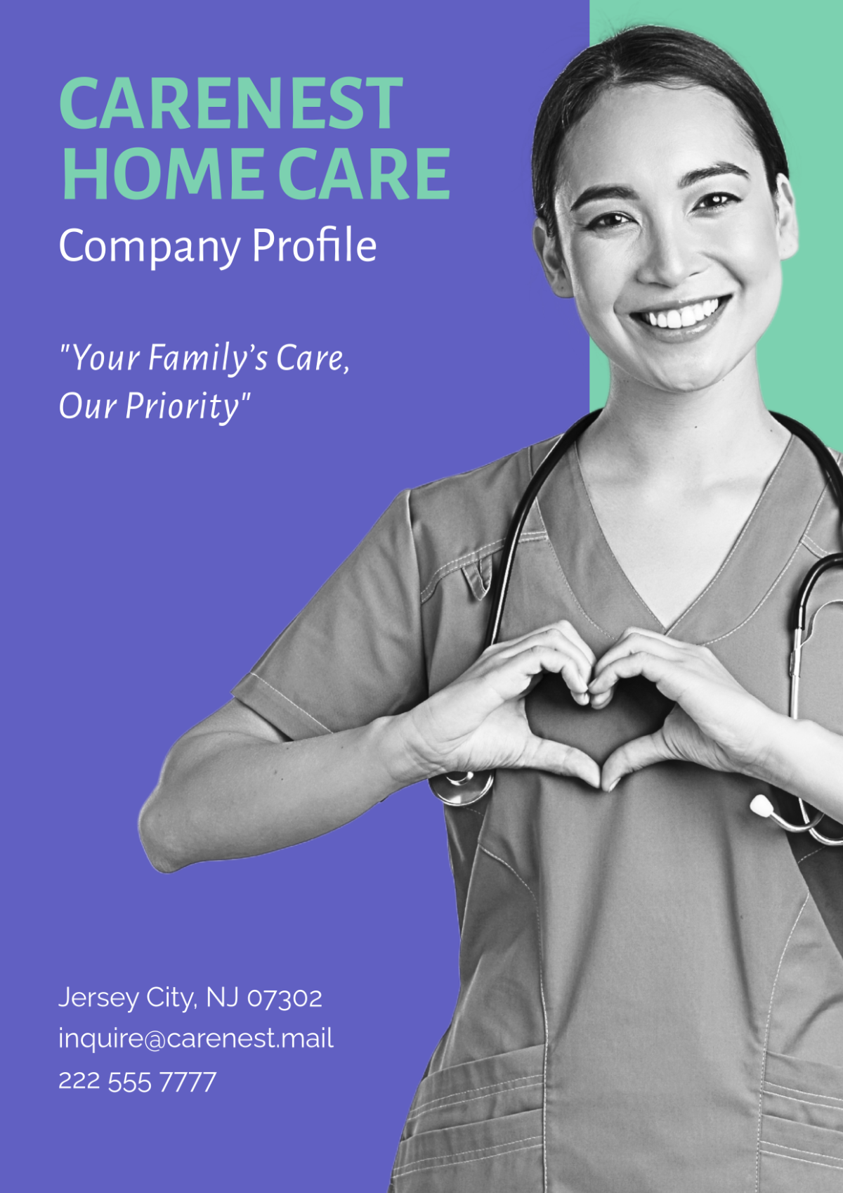 Free Company Profile Cover Design Template