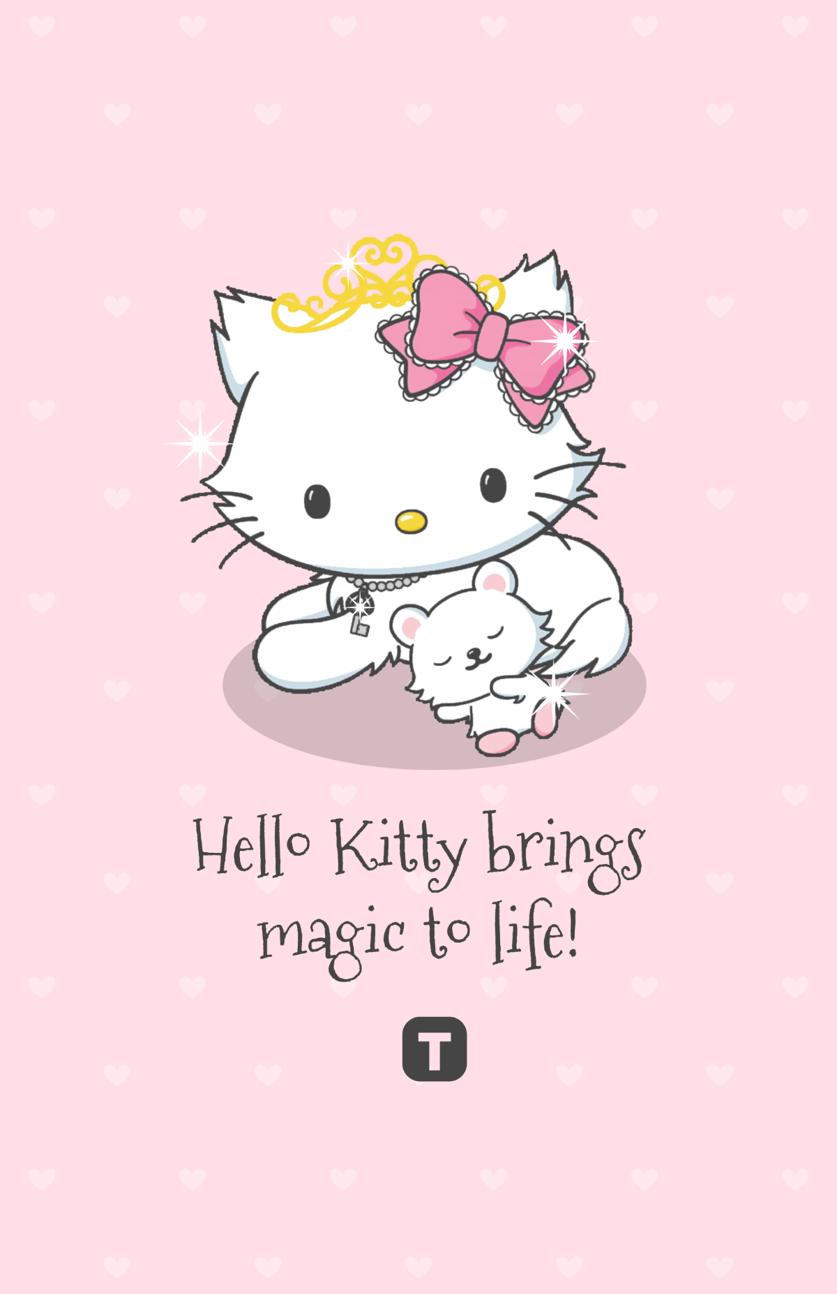 Free Hello Kitty Glitter Effects Poster Template