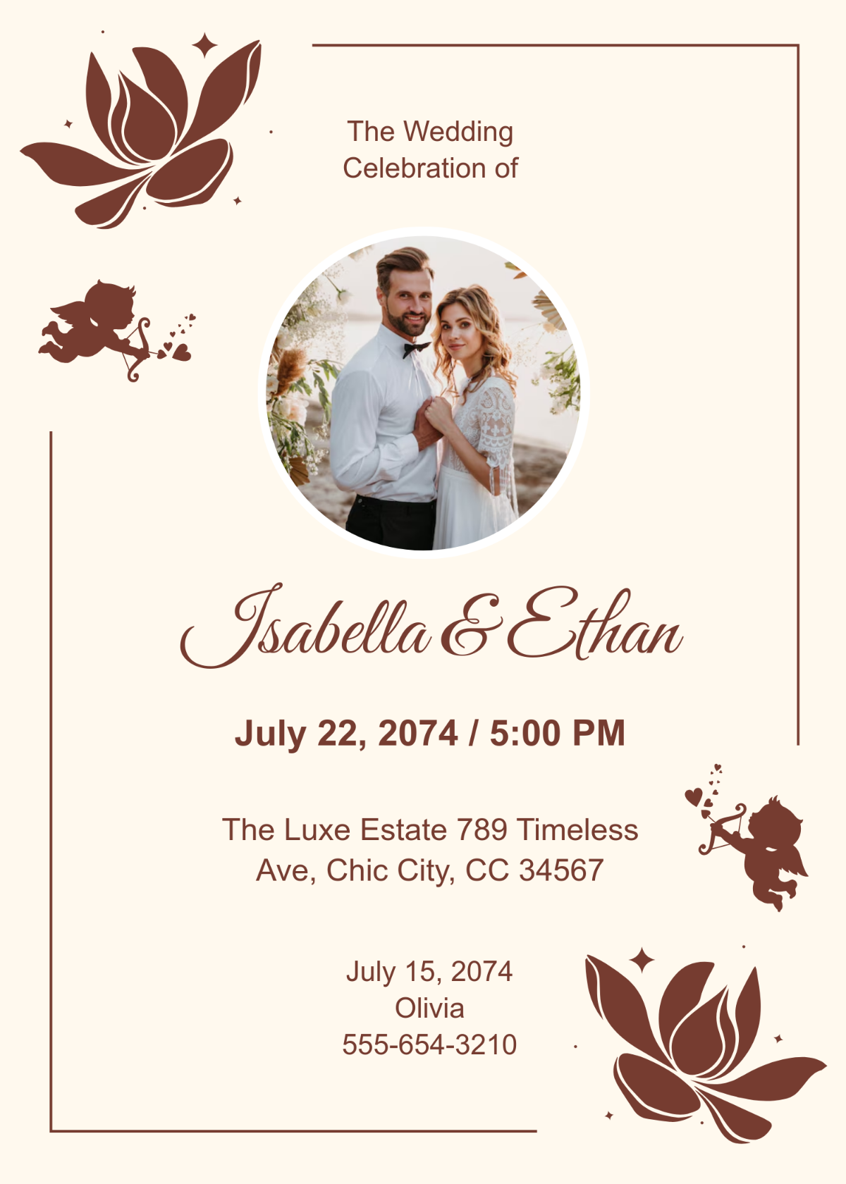 Vintage Modern Invitation Template - Edit Online & Download