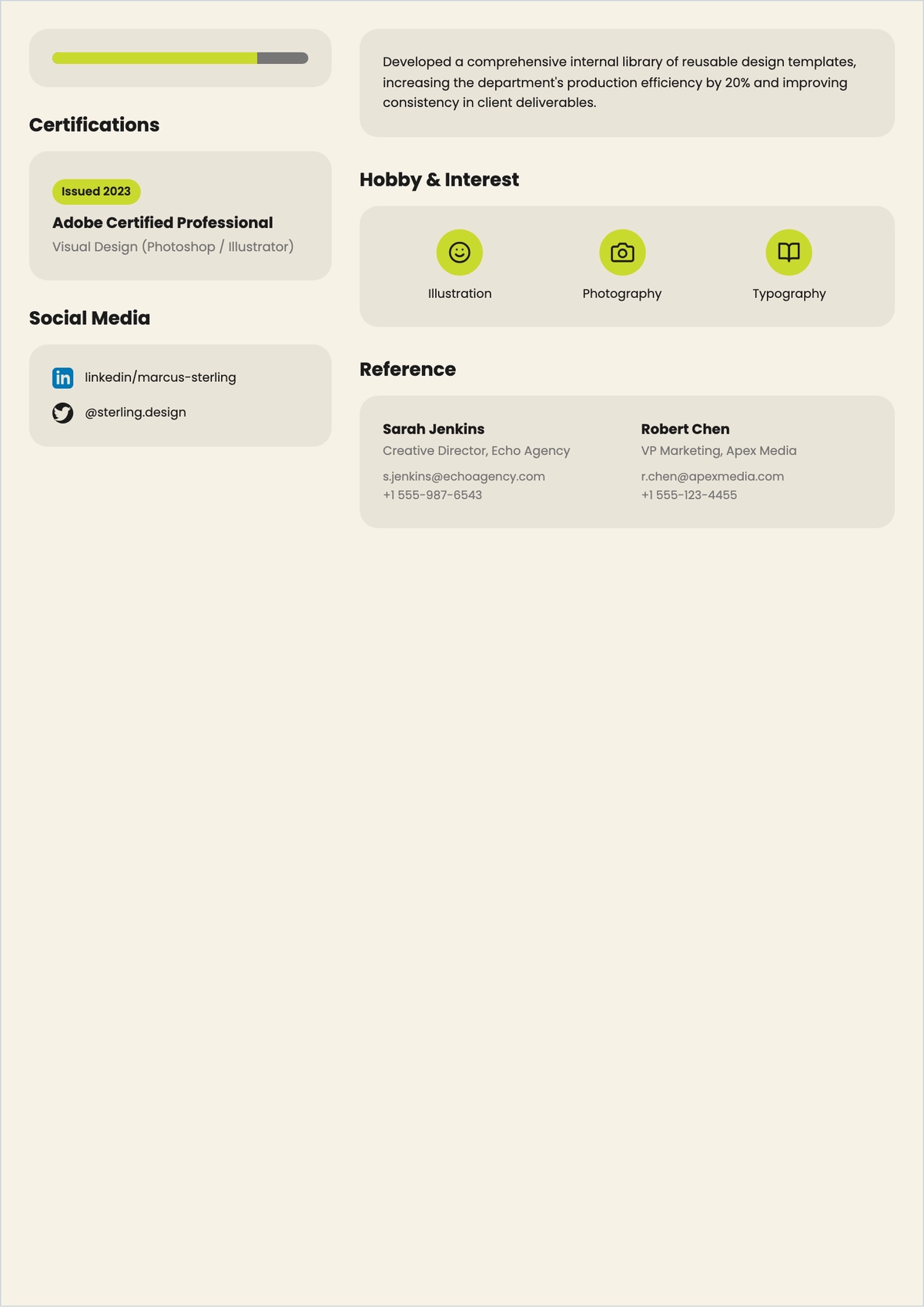 Free Visual ATS Resume Layout Template, AI Resume Builder