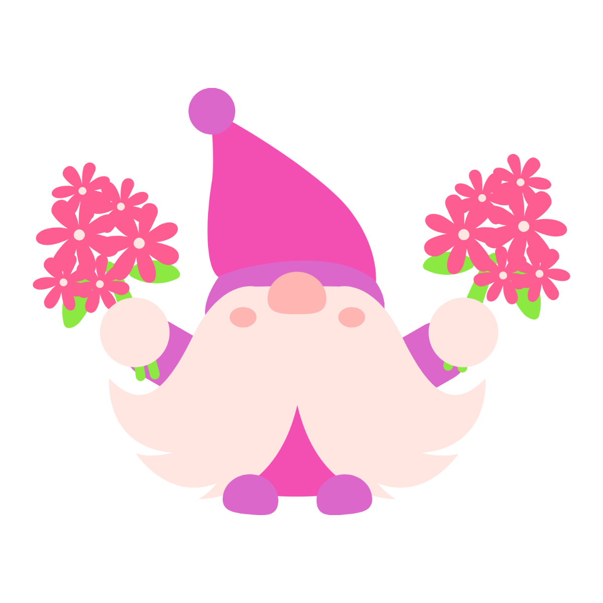 Free Garden Gnome Clipart Template