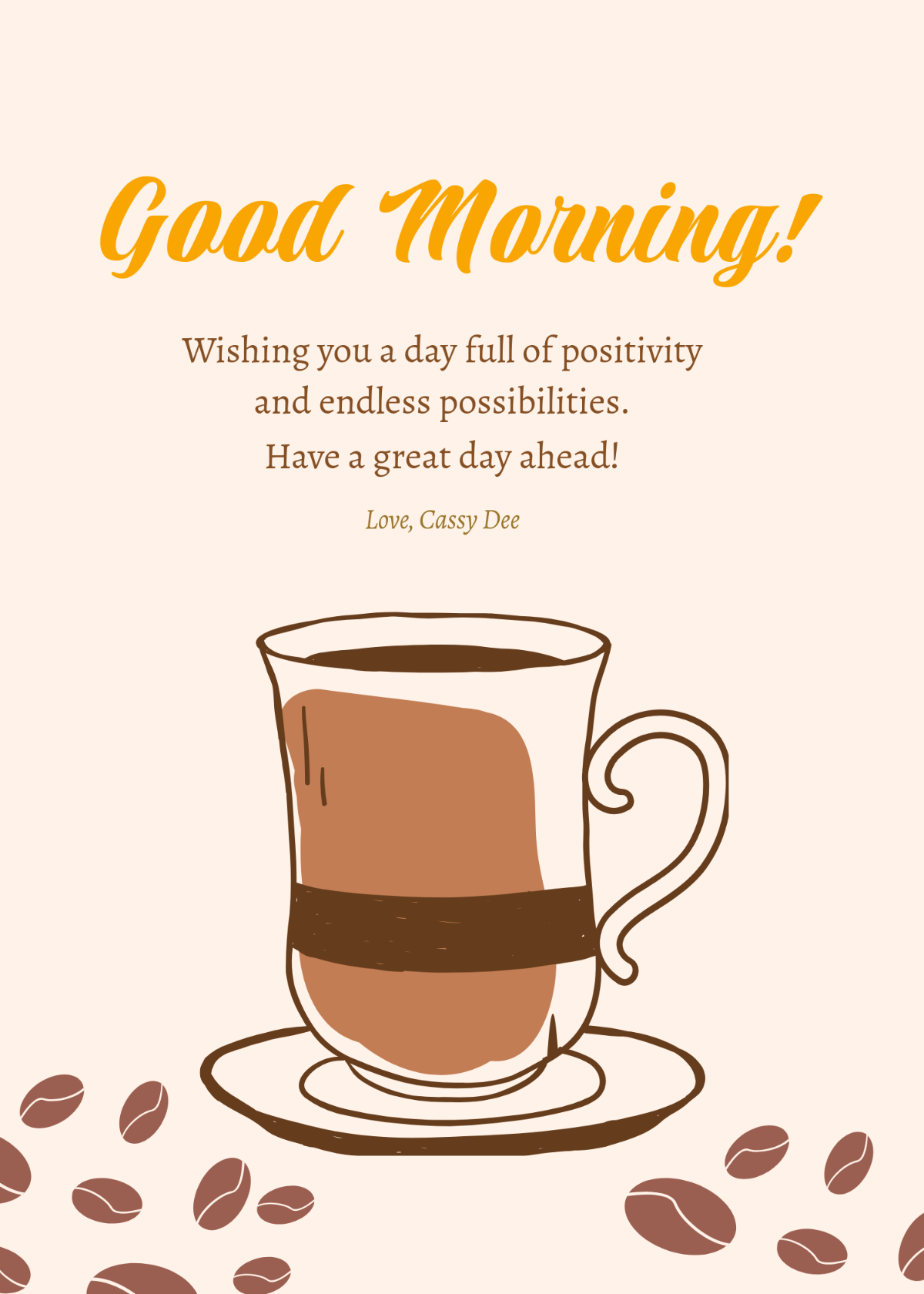 Free Good Morning Greetings Template