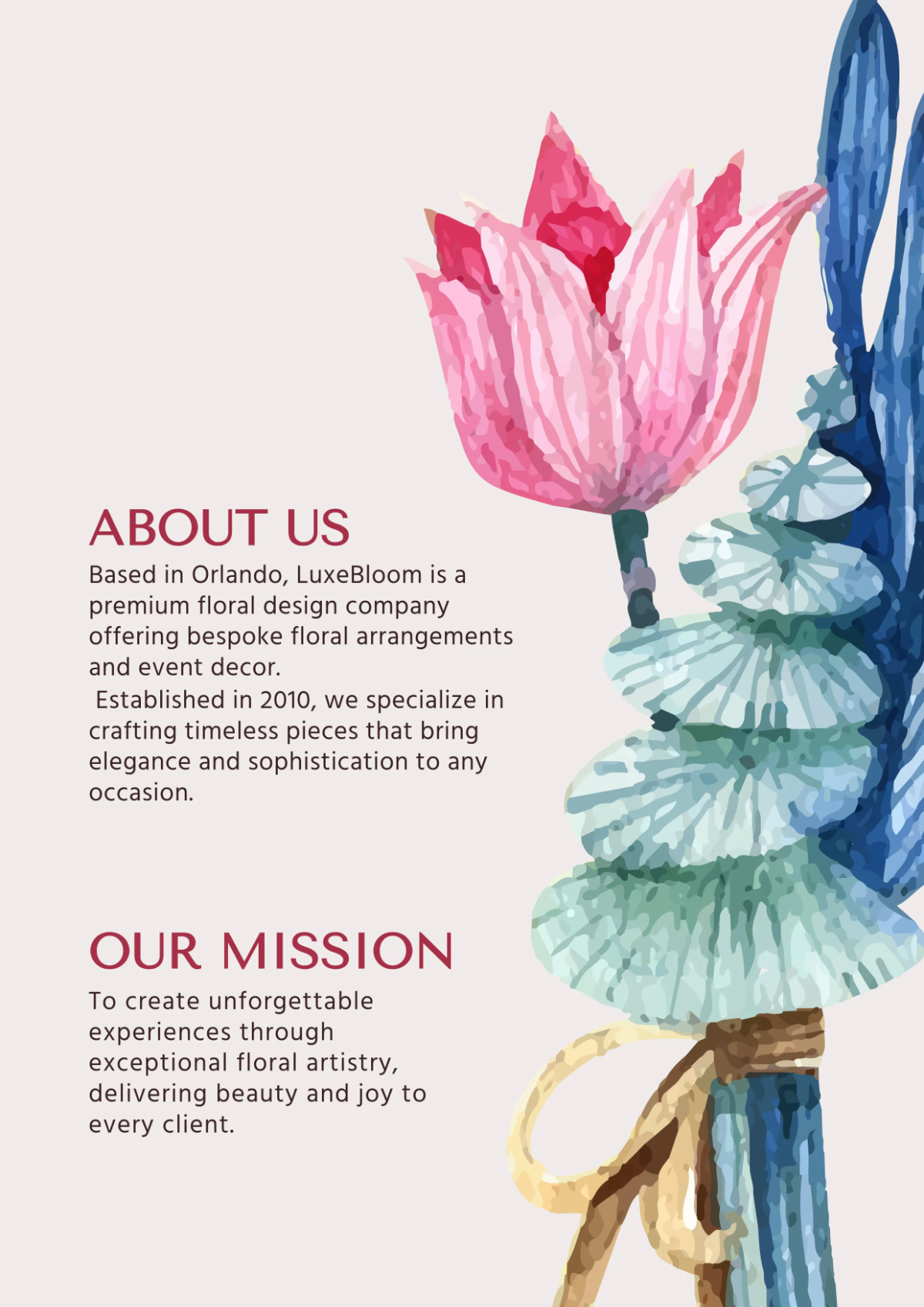 Free Editable Company Profile Template to Edit Online