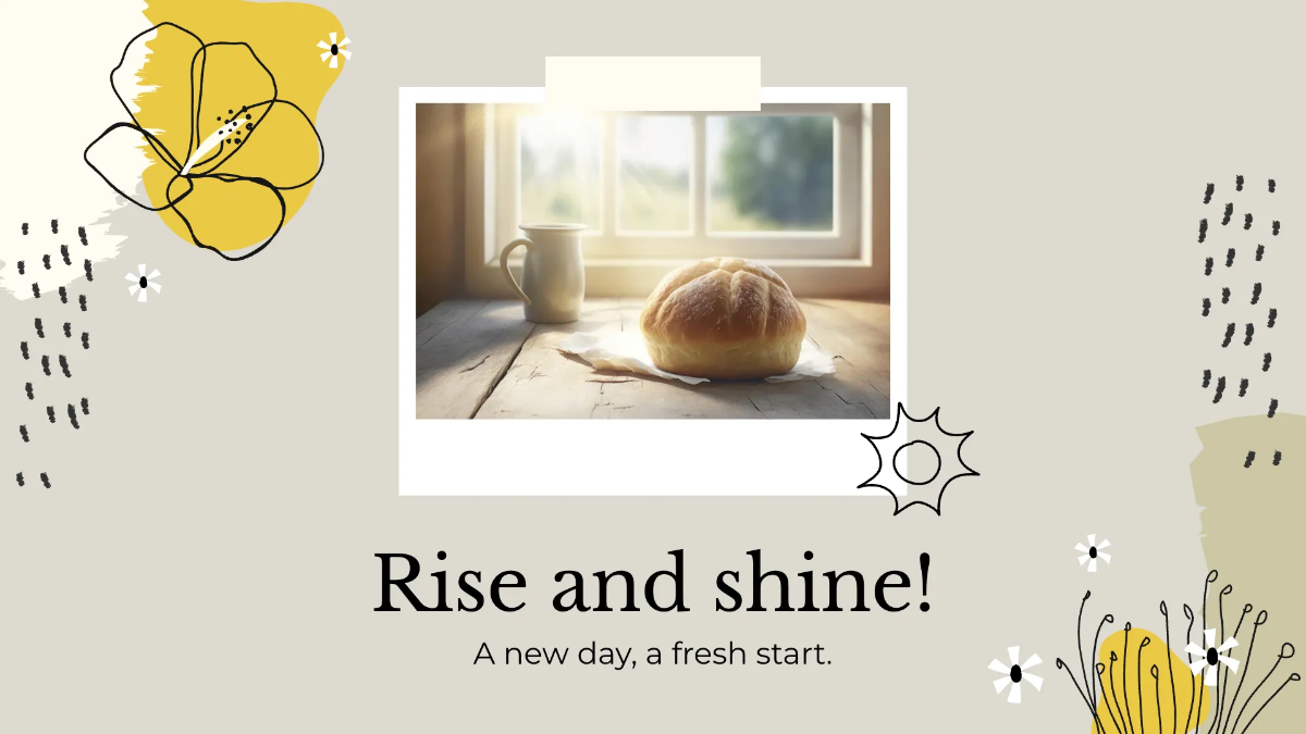 Free Good Morning Slides Template to Edit Online