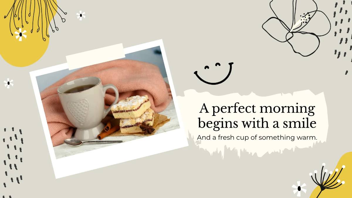Free Good Morning Slides Template to Edit Online