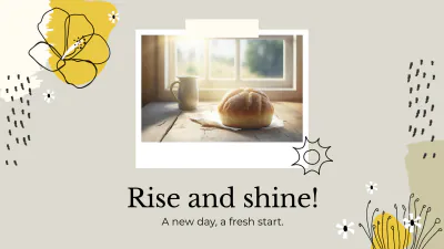 Free Good Morning Slides Template to Edit Online