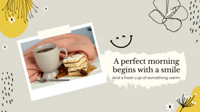 Free Good Morning Slides Template to Edit Online