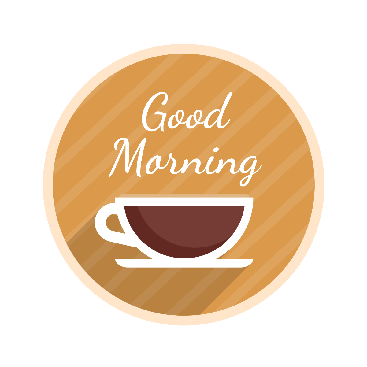 Free Good Morning Sticker Template