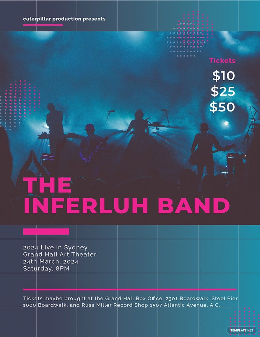 Band Concert Poster Template