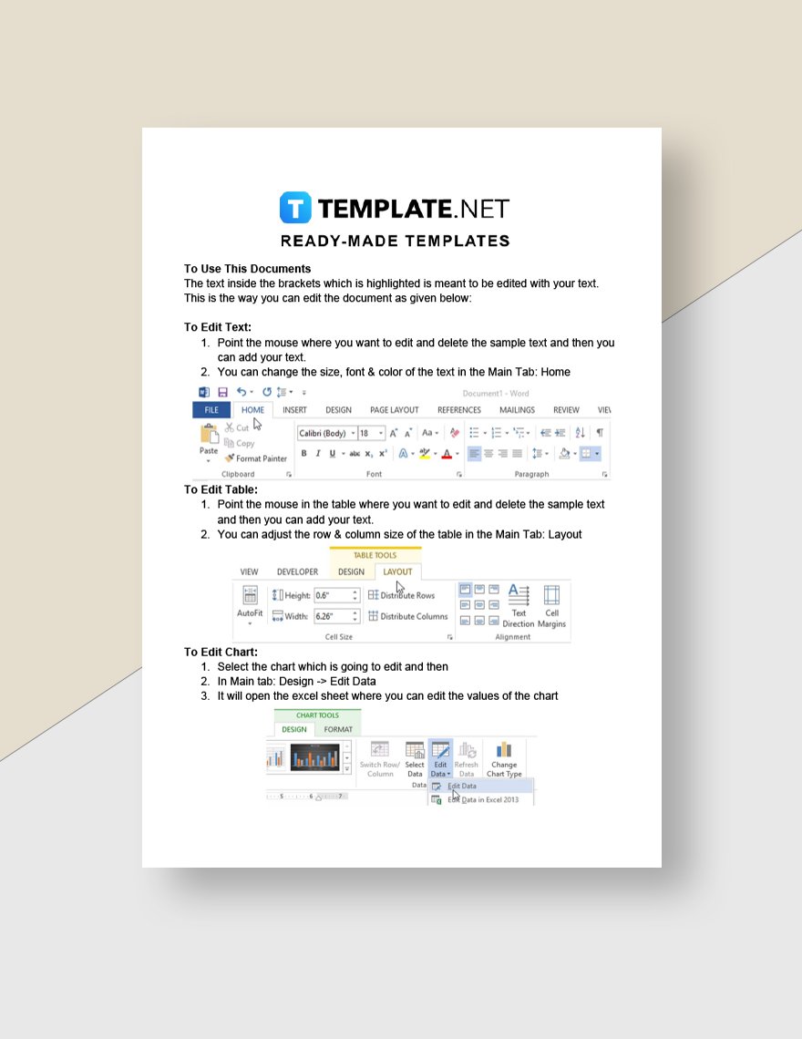 Work From Home Task Sheet Template