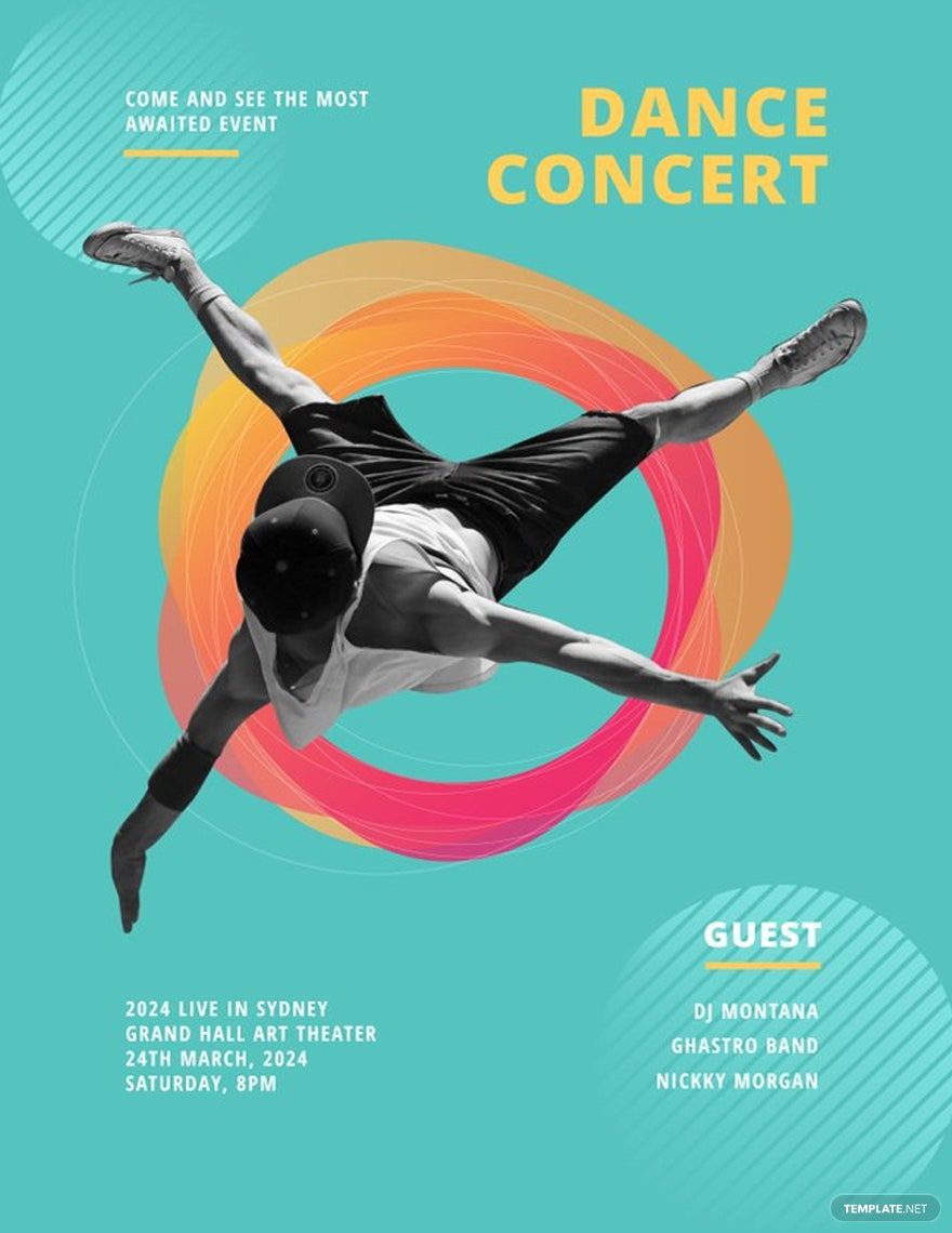 Dance Concert Poster Template