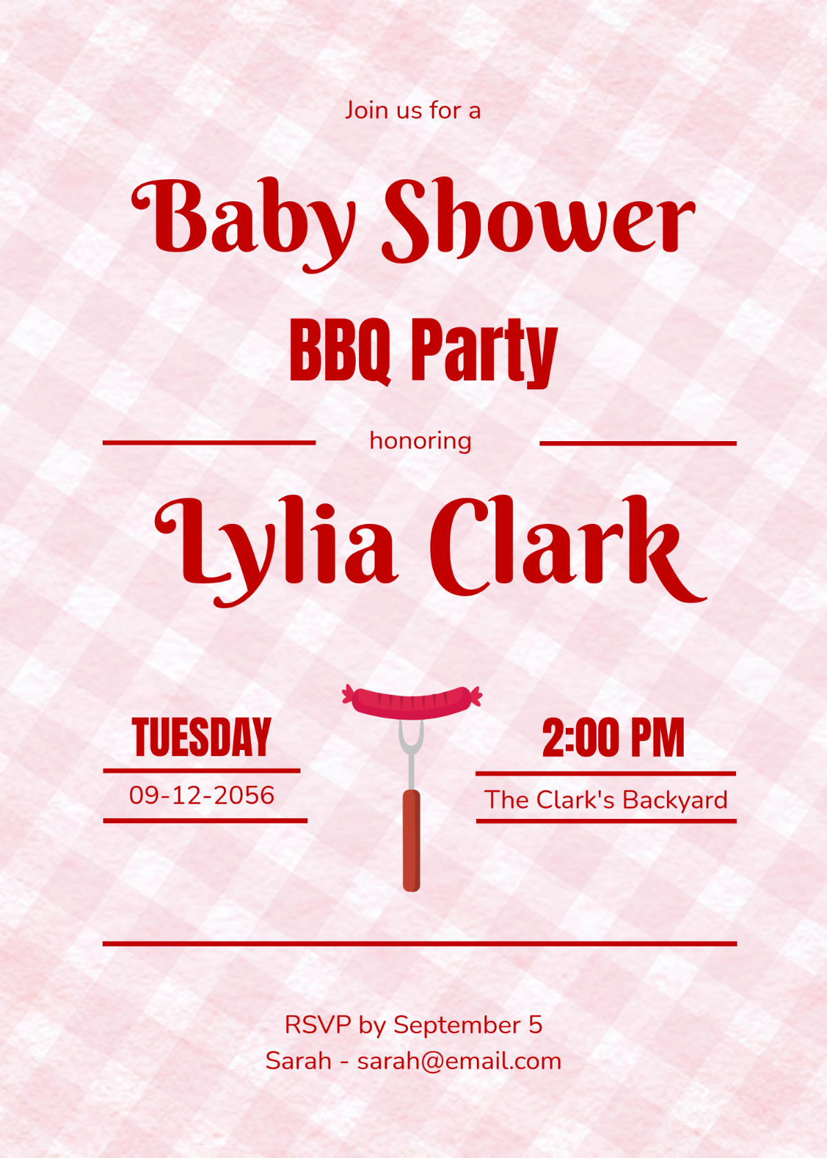 Free BBQ Invitation Email Template - Edit Online & Download | Template.net