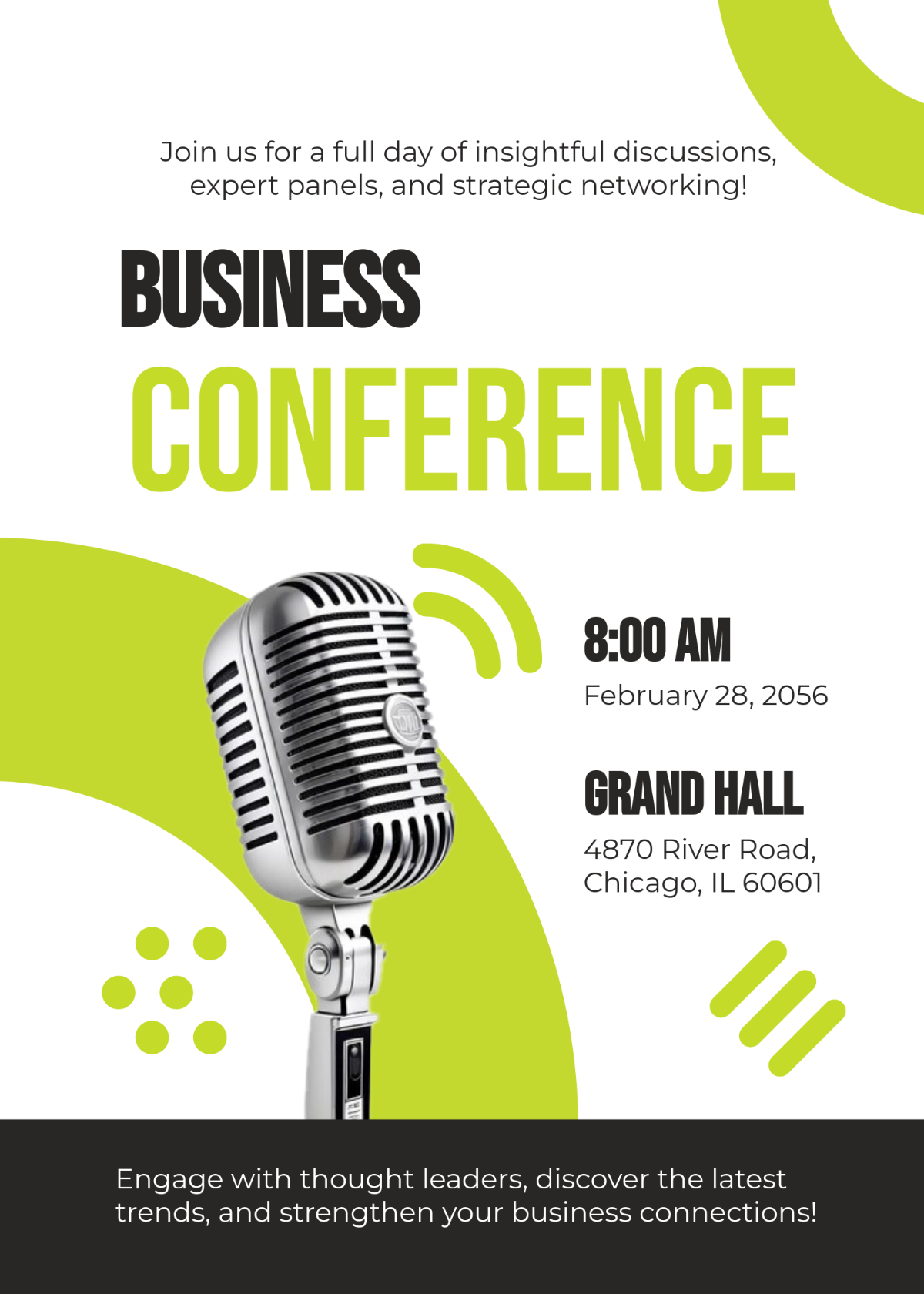 Free Conference Business Event Invitation Template