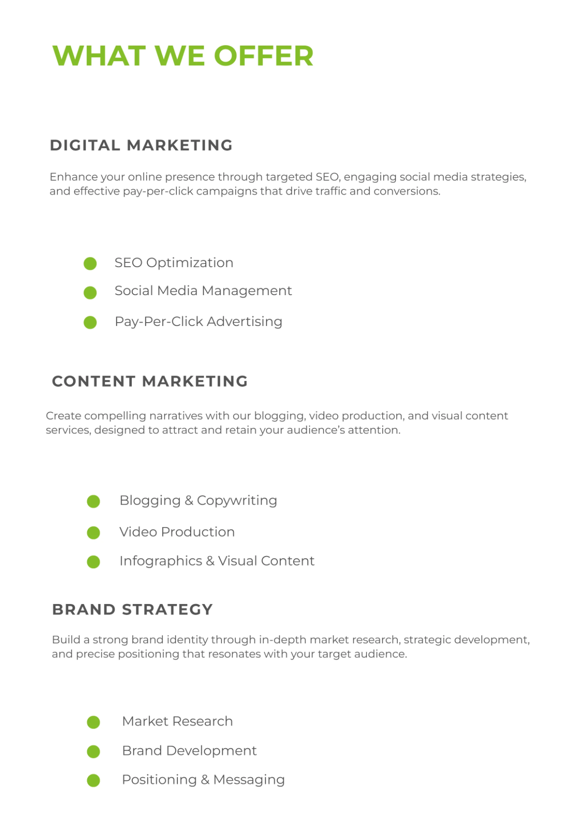 Free Marketing Company Profile Template to Edit Online Free Marketing Company Profile Template to Edit Online