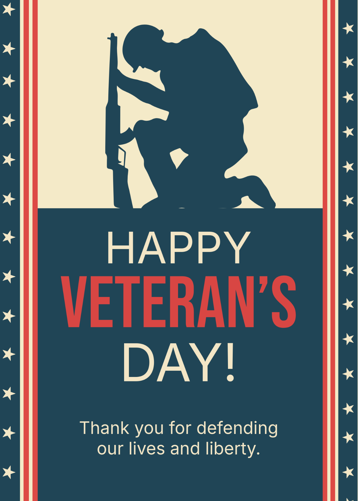 Free Appropriate Veterans Day Wishes Template