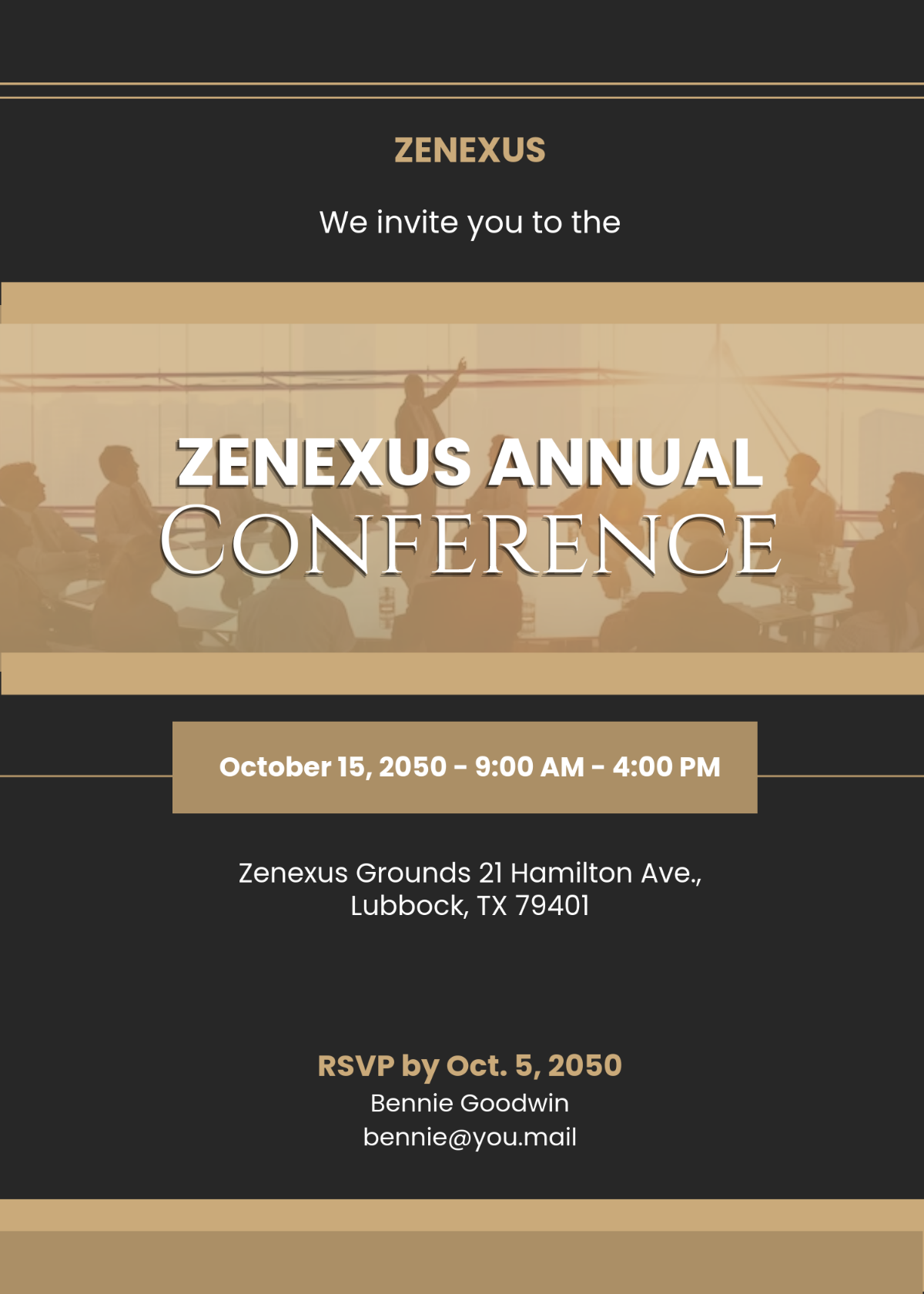 Free Customizable Professional Invitation Template to Edit Online