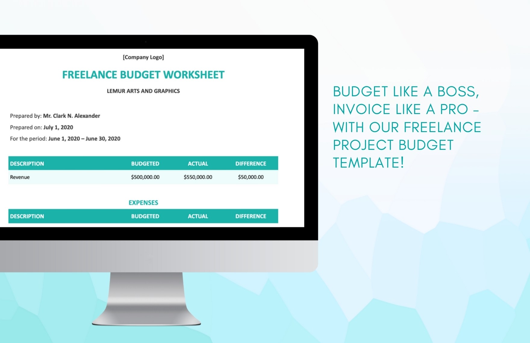Freelance Project Budget Template