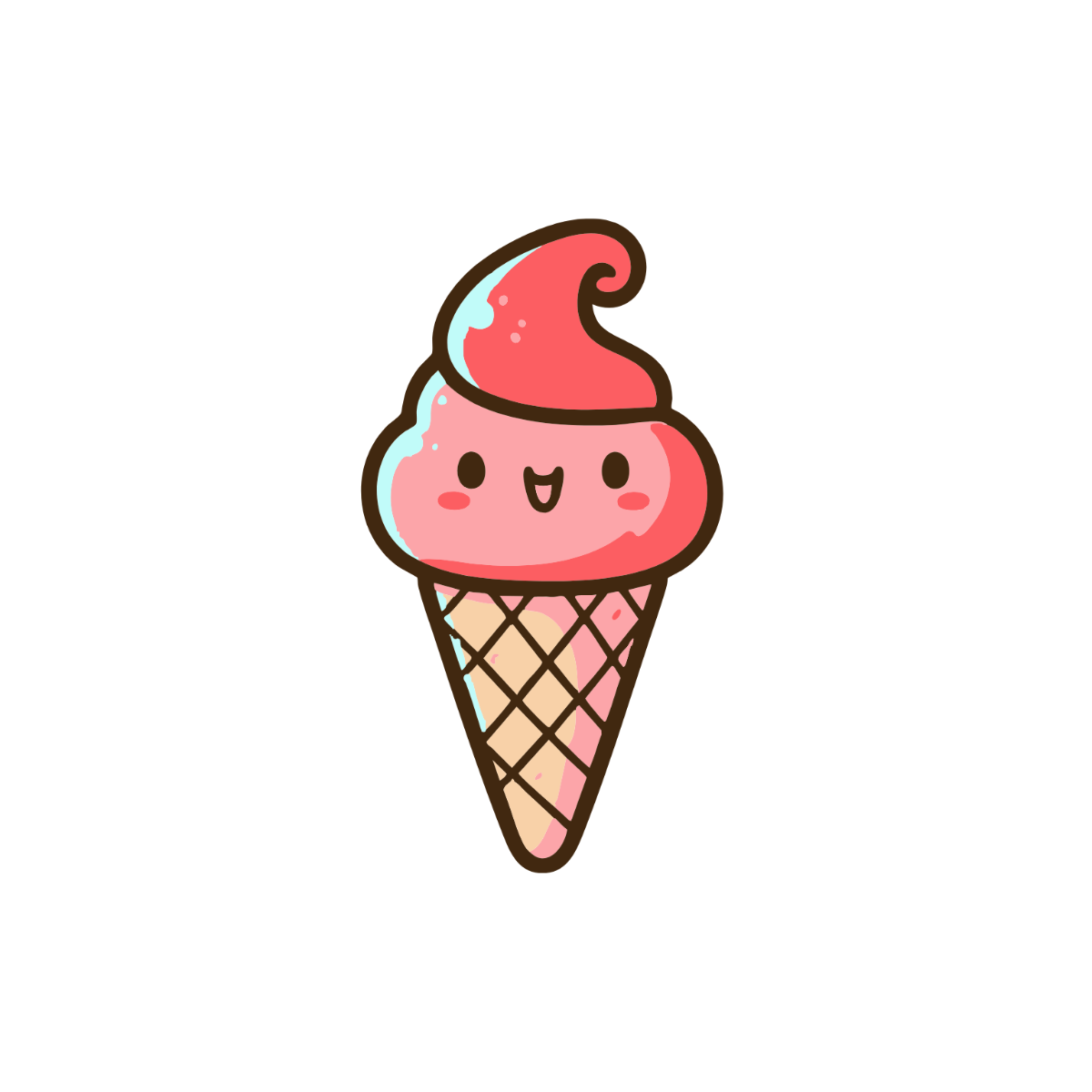 Free Cartoon Ice Cream Cone Clipart to Edit Online