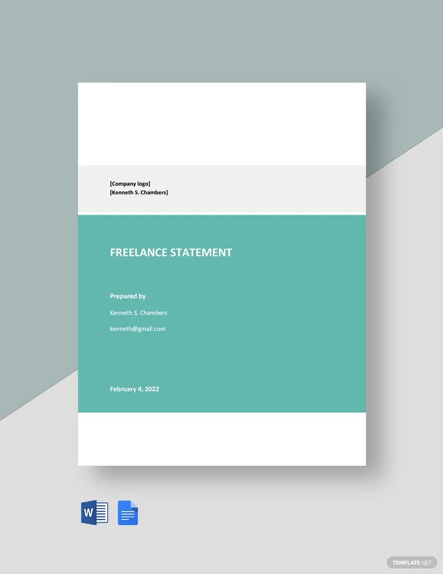 Freelance Statement Template