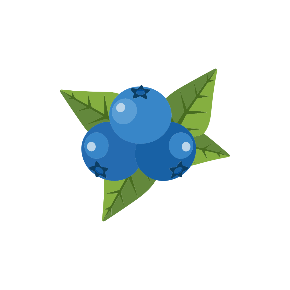 Free Blueberry and Leaf Clipart to Edit Online