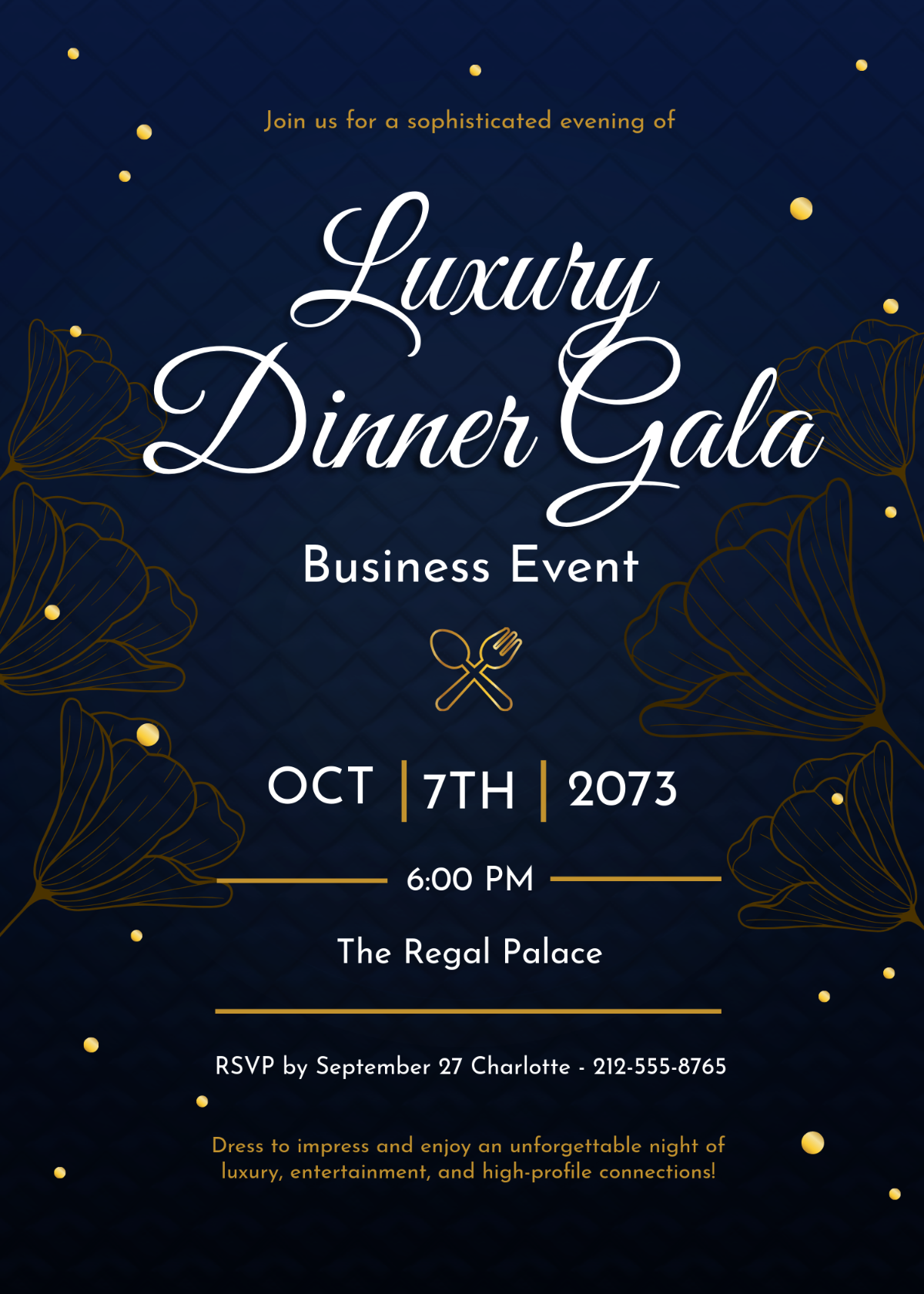 Free Luxury Business Event Invitation Template