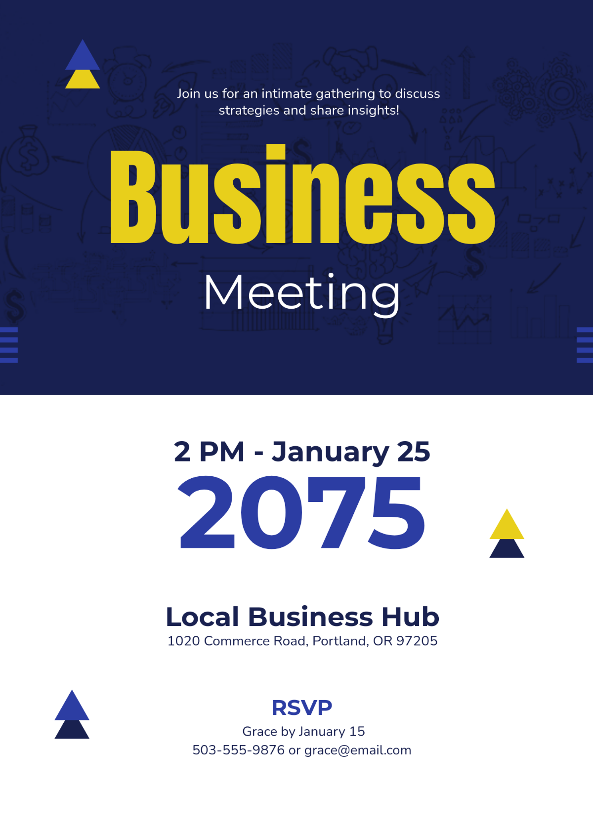 Free Small Business Event Invitation Template