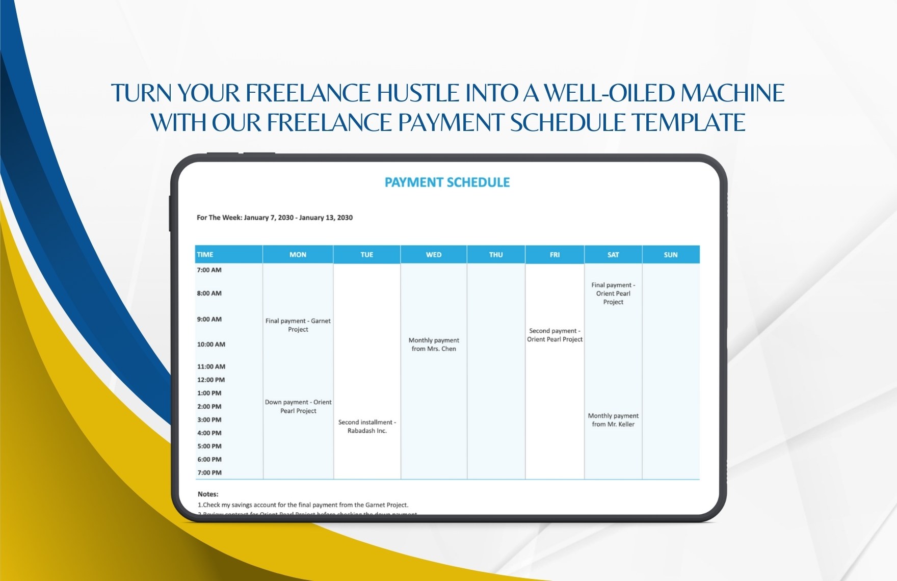 Freelance Payment Schedule Template In Word Excel Google Sheets Freelance Payment Schedule Template In Word Excel Google Sheets