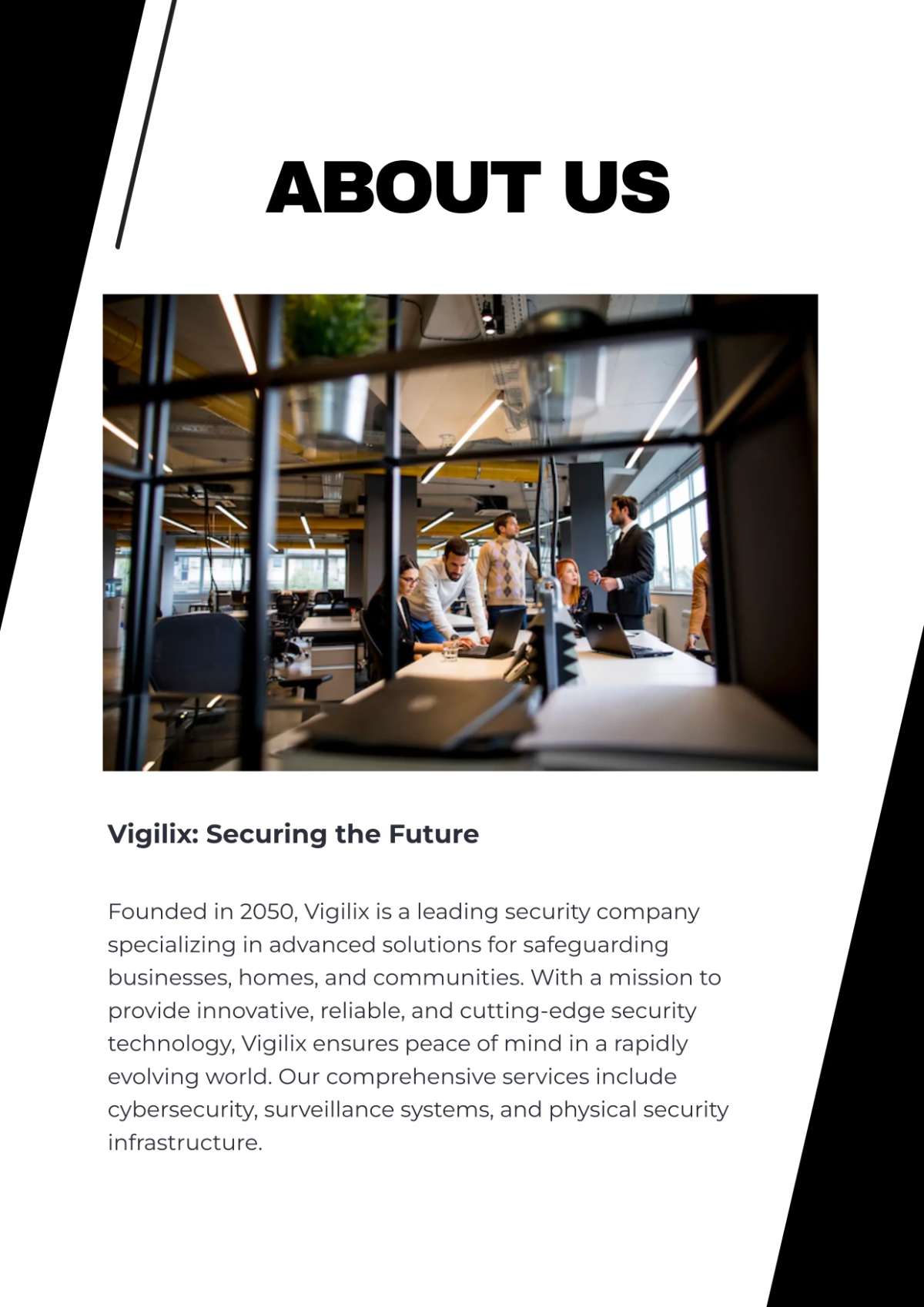 Free Security Company Profile Template to Edit Online