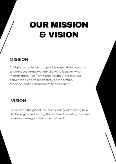 Free Security Company Profile Template to Edit Online