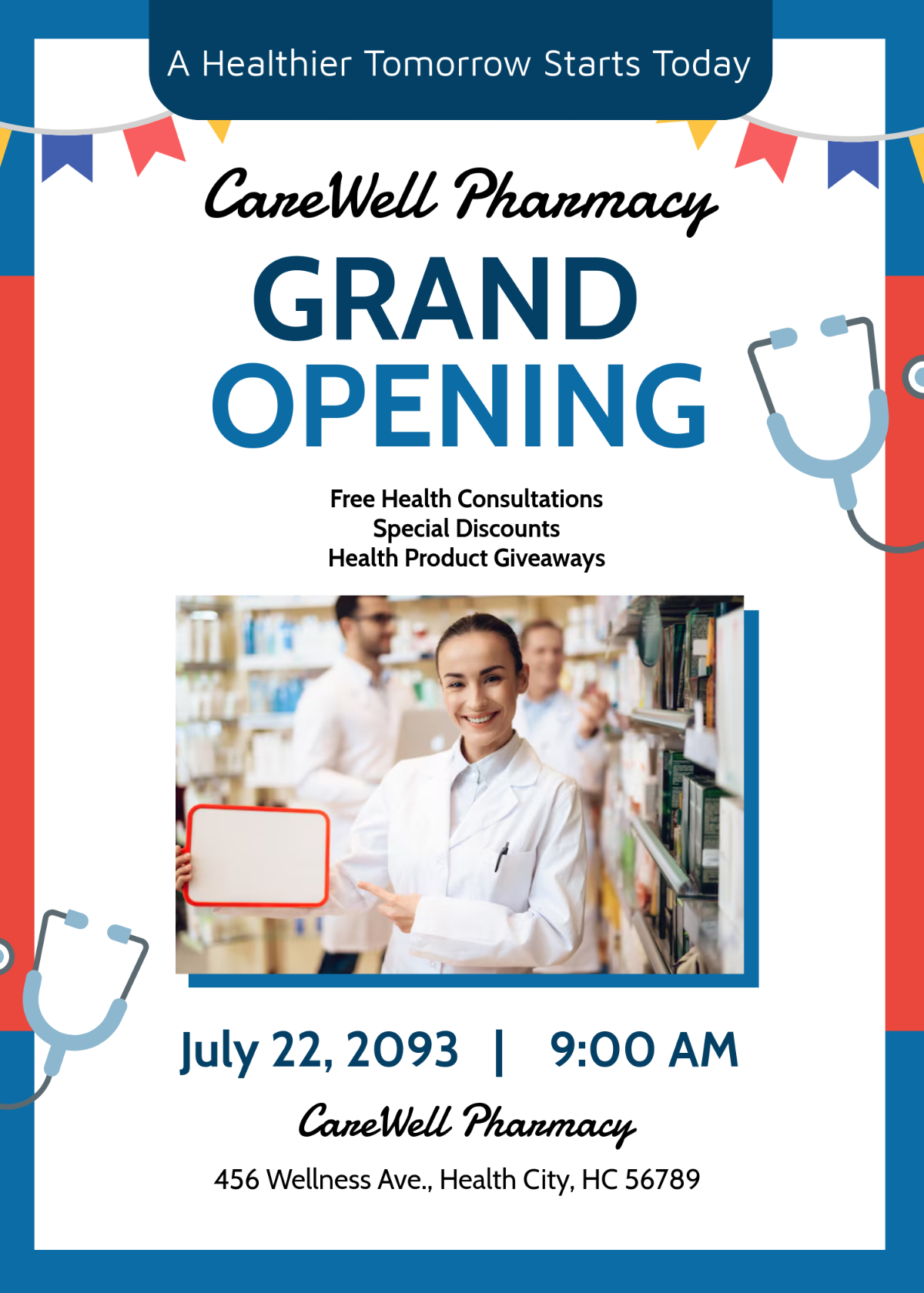 Free Pharmacy Grand Opening Invitation Template