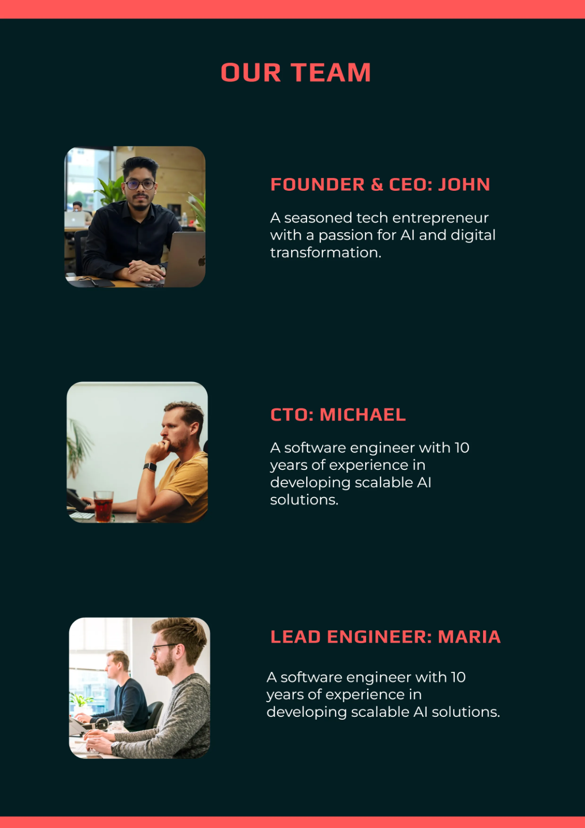 Free Tech Startup Company Profile Template to Edit Online