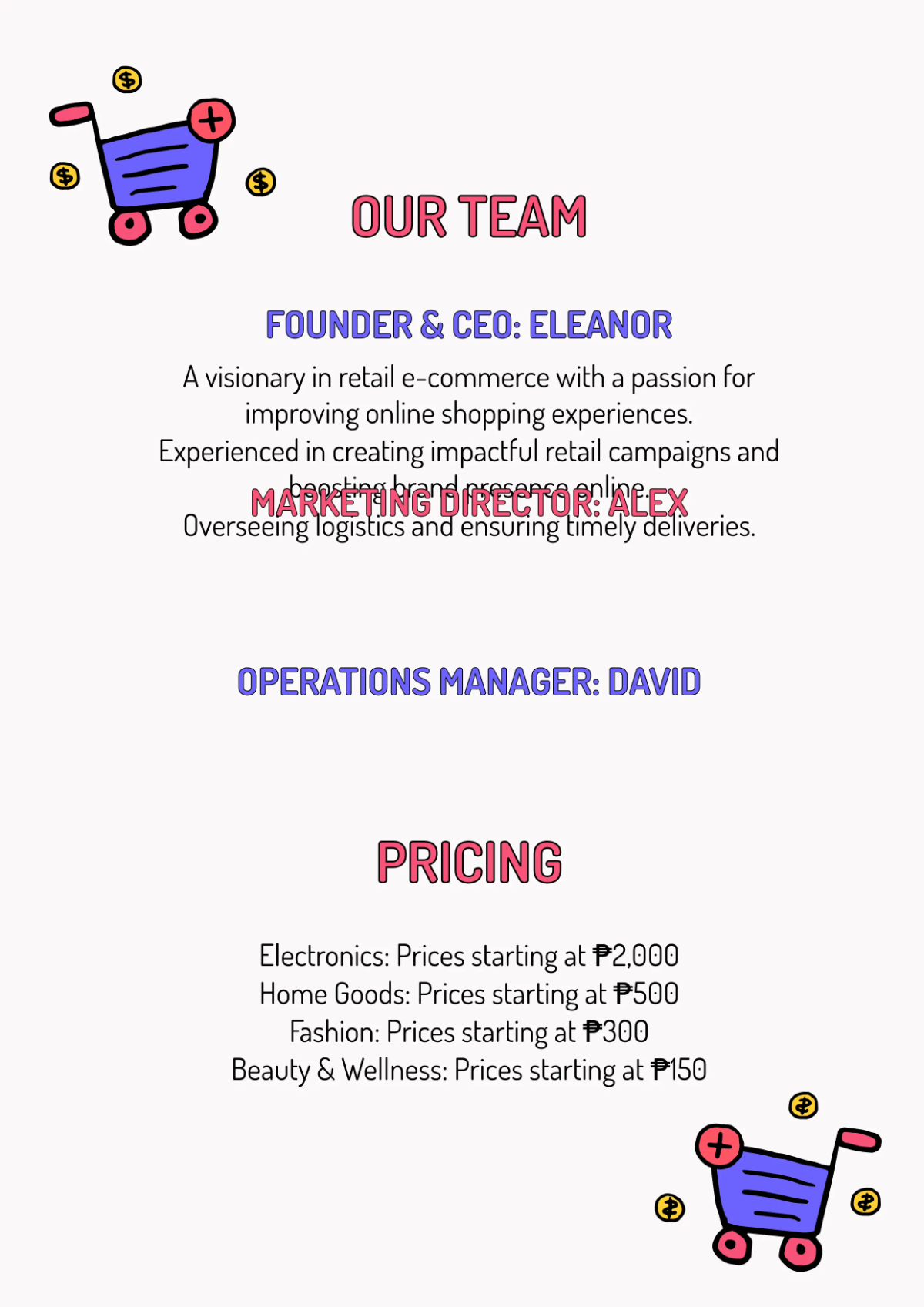 Free Retail Business Profile Template to Edit Online