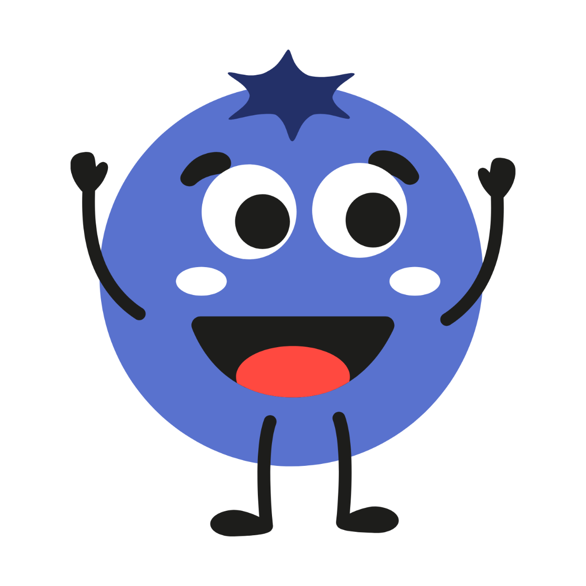 Free Cartoon Blueberry Clipart to Edit Online