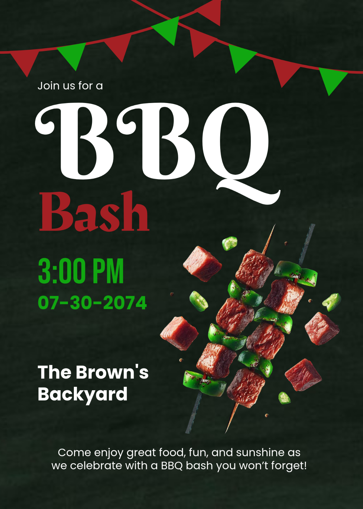 Free Custom BBQ Invitation Template