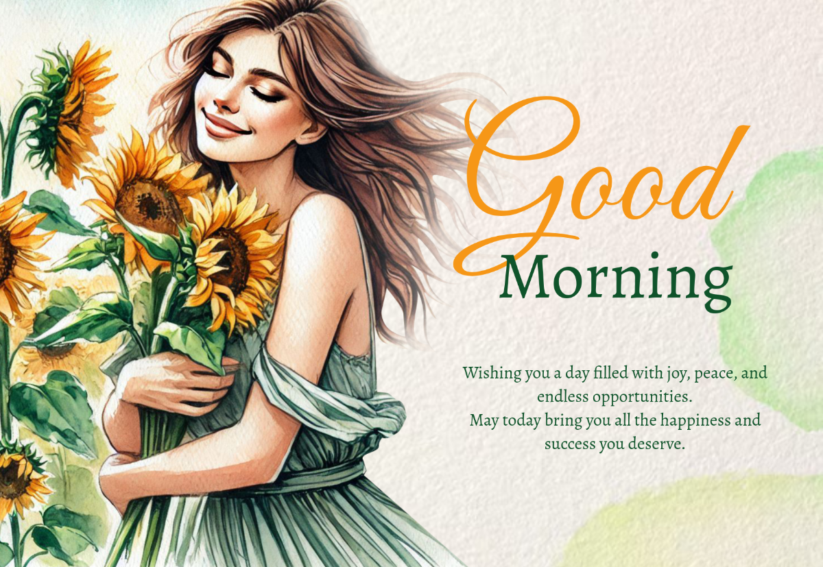 Free Beautiful Good Morning Card Template