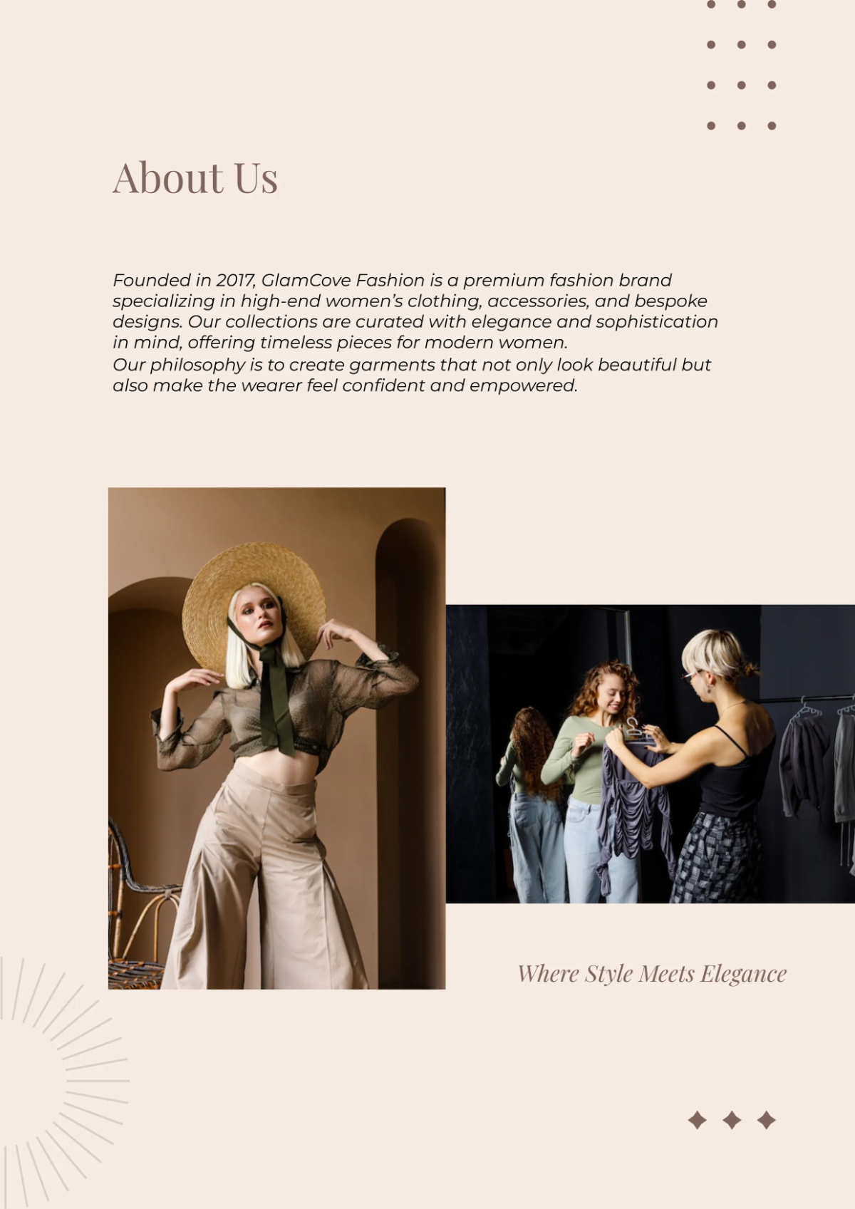 Free Elegant Company Profile Template to Edit Online