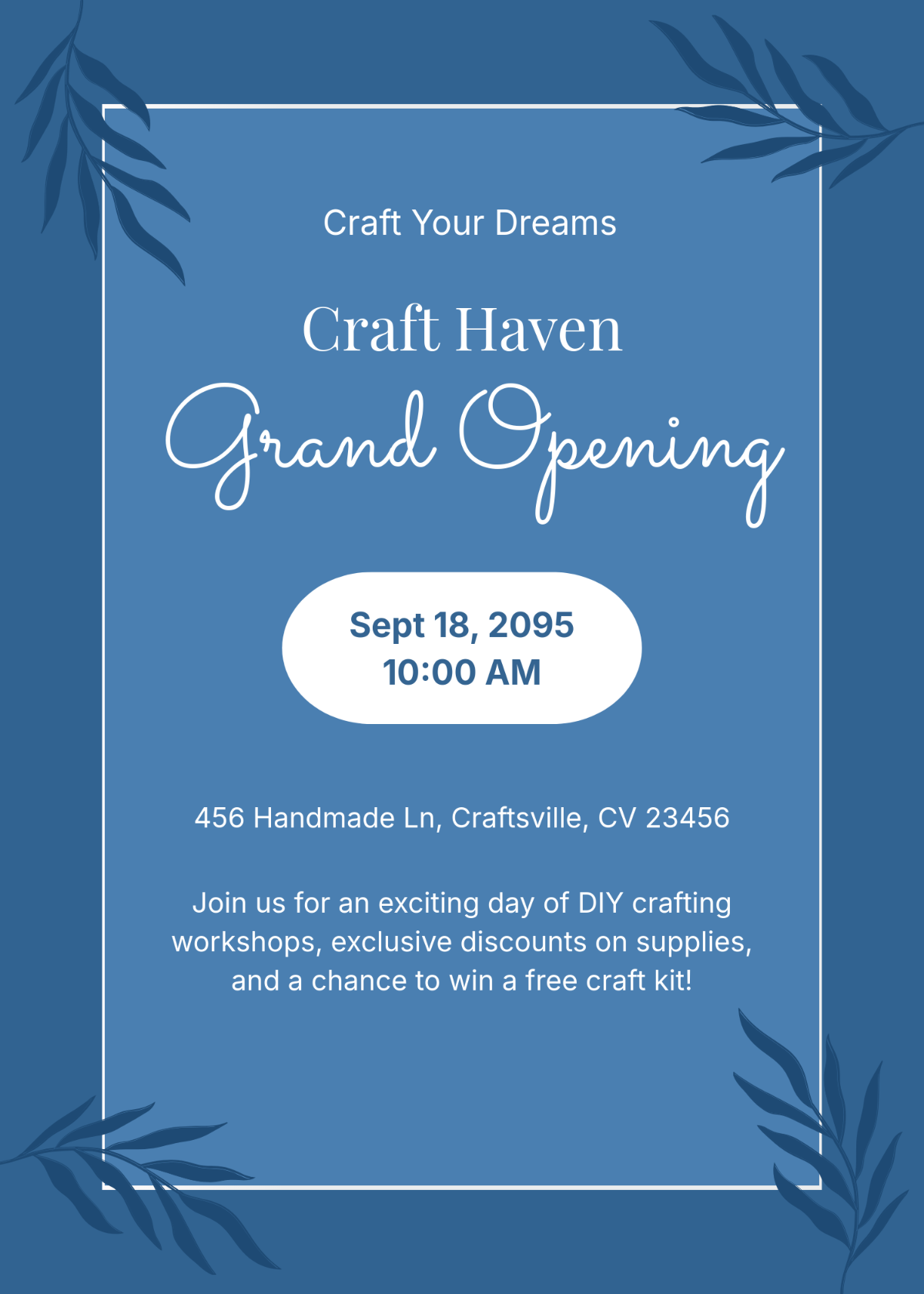 Free DIY Grand Opening Invitation Template