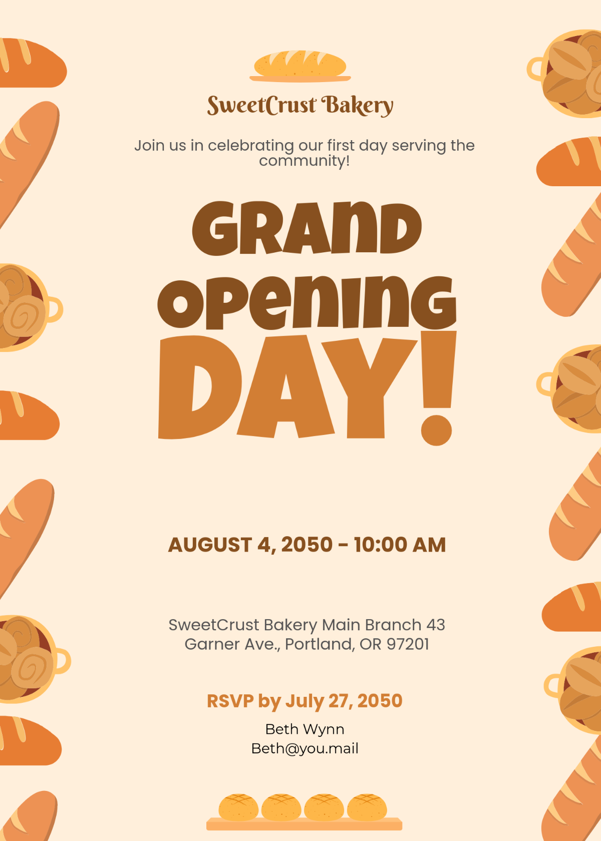 Free Small Business Grand Opening Invitation Template