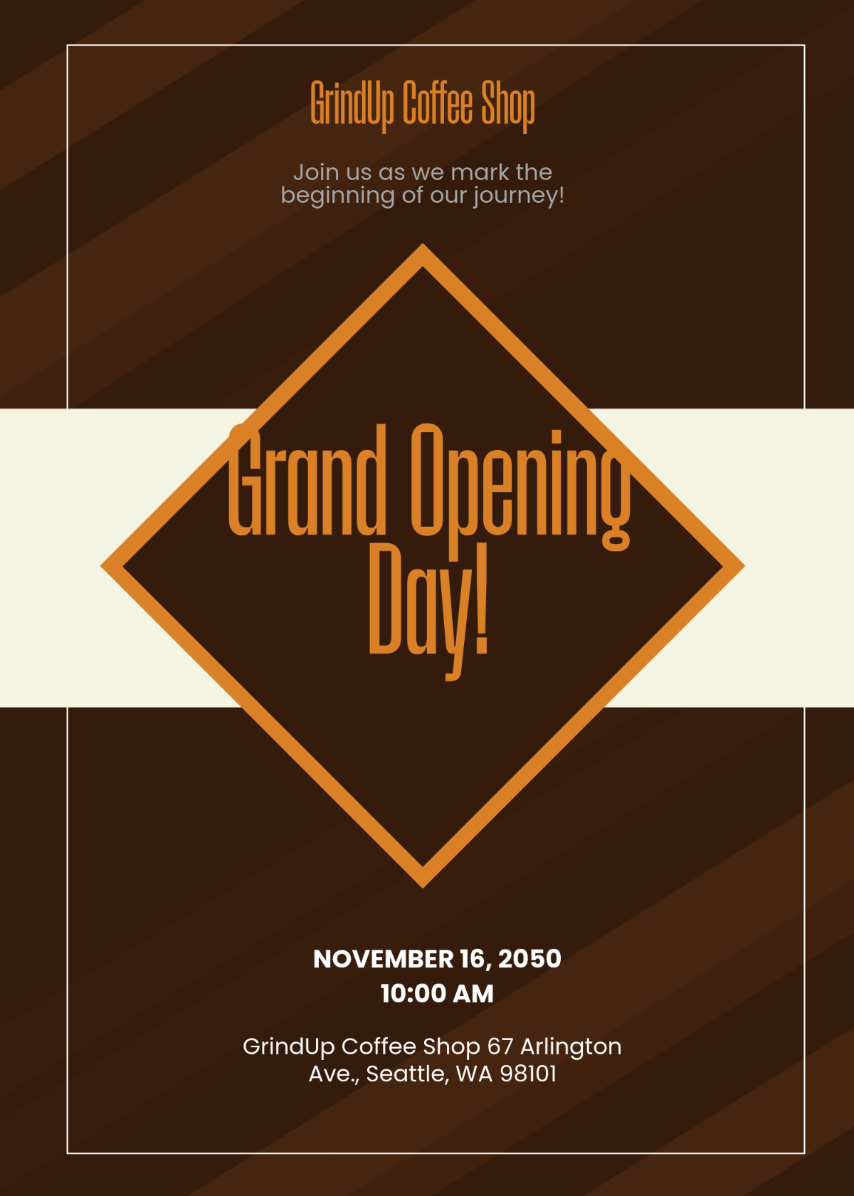 Free Creative Grand Opening Invitation Template