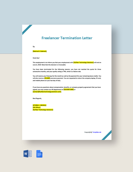 Freelancer Appointment Letter Template - Google Docs, Word | Template.net