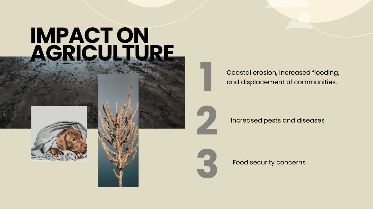 Free Global Warming Consequences Presentation Template to Edit Online