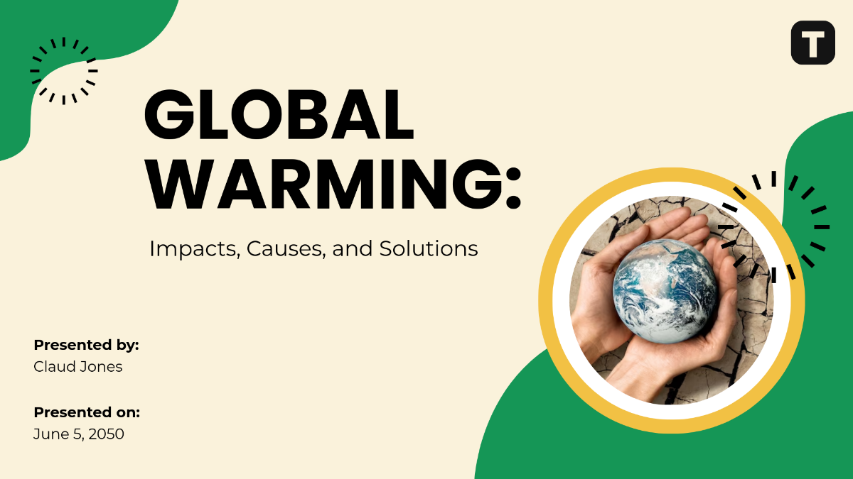 Free Global Warming Case Study Presentation Template